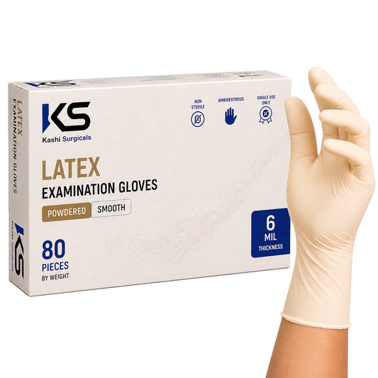 Latex Powder Free Gloves – Pack of 80