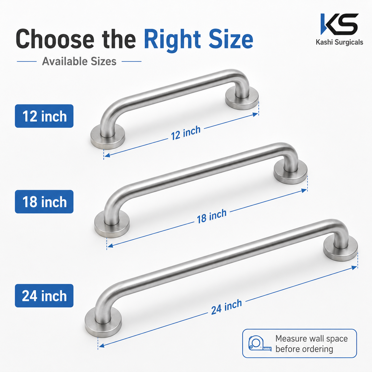 Bathroom Grab Bar – Stainless Steel