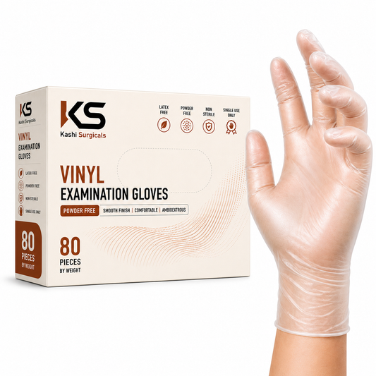 Clear Vinyl Powder Free Gloves – Pack of 80